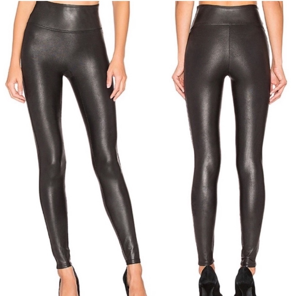 Spanx high waisted faux leather leggings
